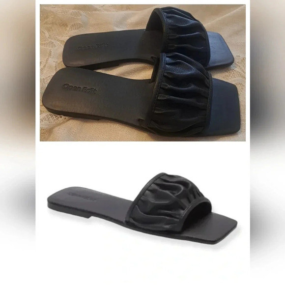 Open Edit Shoes - OPEN EDIT NWOT BRYNN SLIDE SANDAL IN BLACK